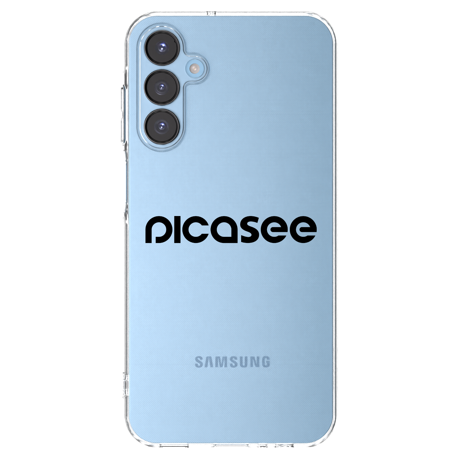 Picasee Samsung Galaxy A15 A156B 5G Hülle - Transparentes Silikon - Picasee - new logo - black