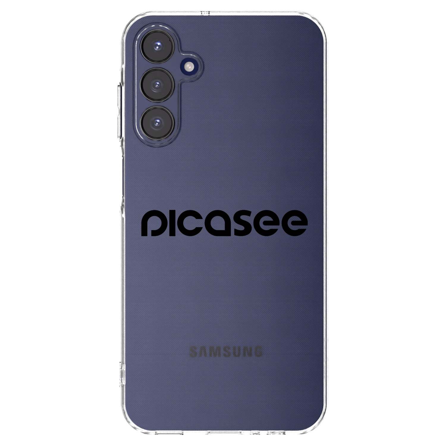 Picasee Samsung Galaxy A15 A155F 4G Hülle - Transparentes Silikon - Picasee - new logo - black