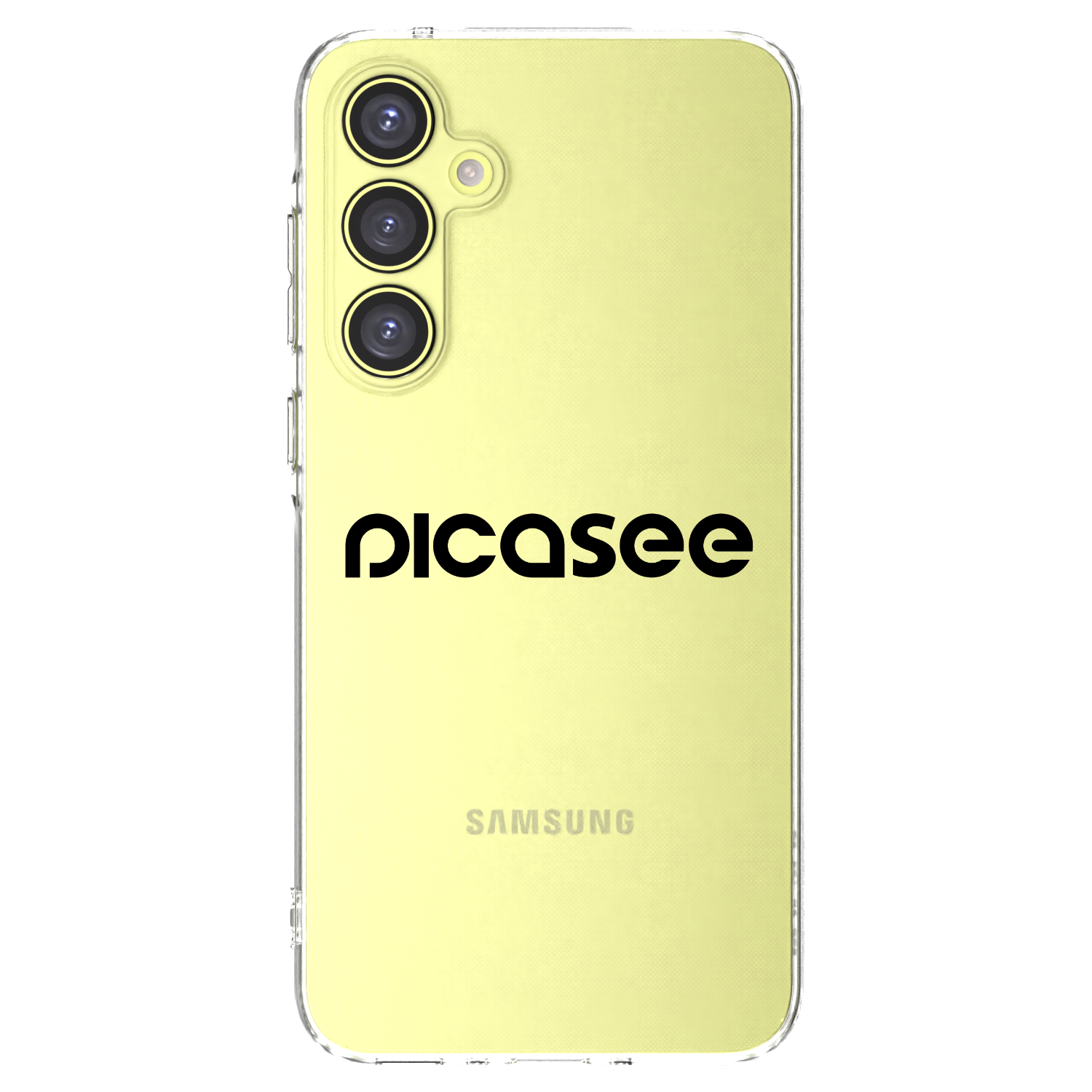 Picasee Samsung Galaxy A35 5G A356B Hülle - Transparentes Silikon - Picasee - new logo - black