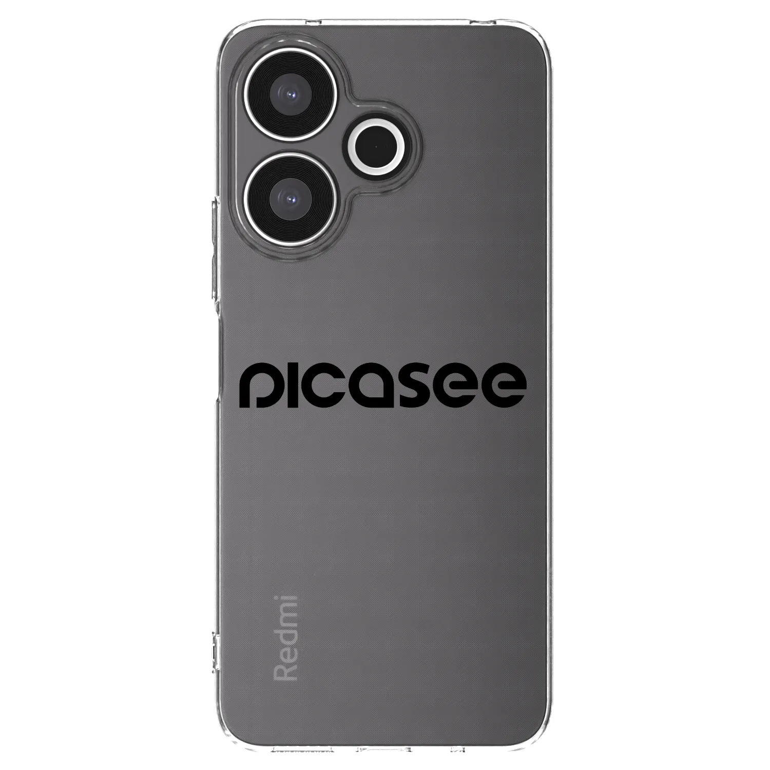 Picasee Xiaomi Redmi 13 4G Hülle - Transparentes Silikon - Picasee - new logo - black