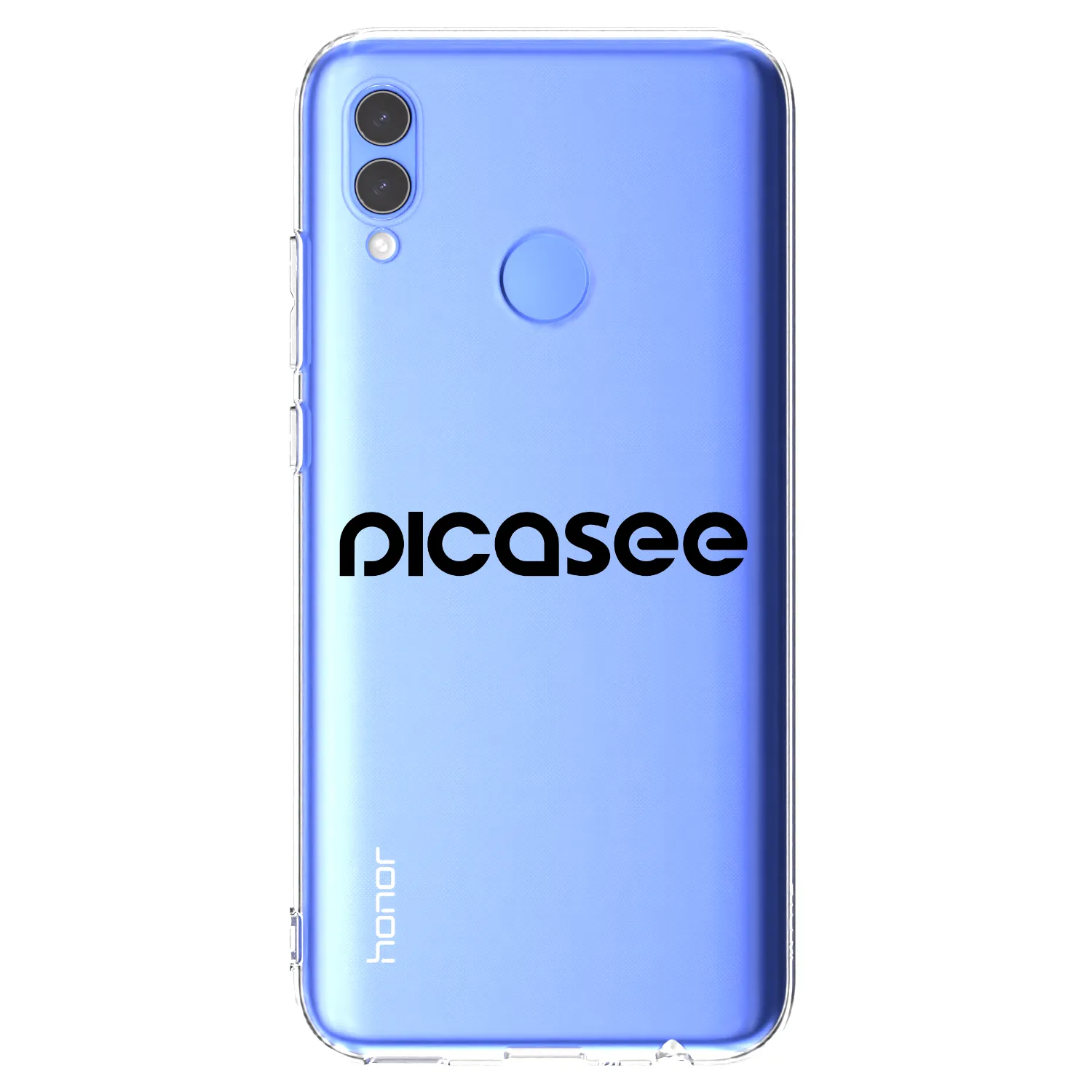 Picasee Huawei P Smart 2019 Hülle - Transparentes Silikon - Picasee - new logo - black