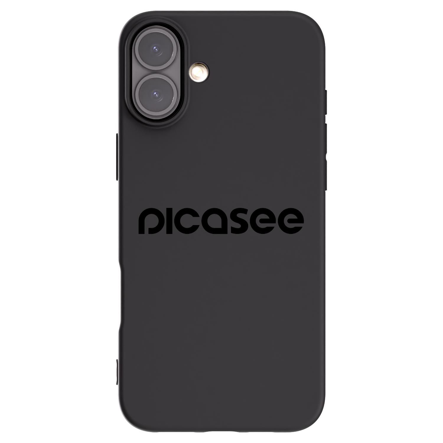 Picasee Apple iPhone 16 Plus Hülle - Schwarzes Silikon - Picasee - new logo - black