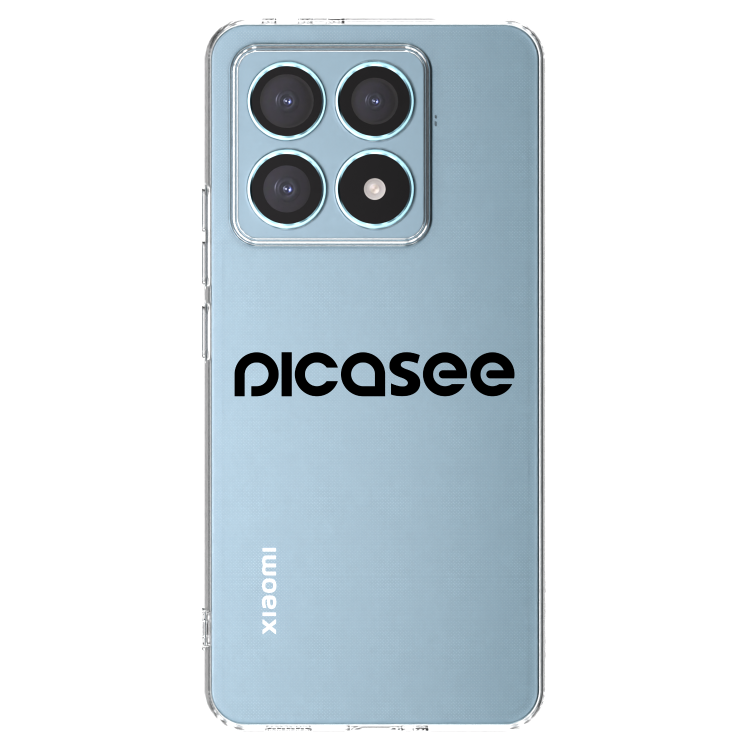 Picasee Xiaomi 14T Pro Hülle - Transparentes Silikon - Picasee - new logo - black
