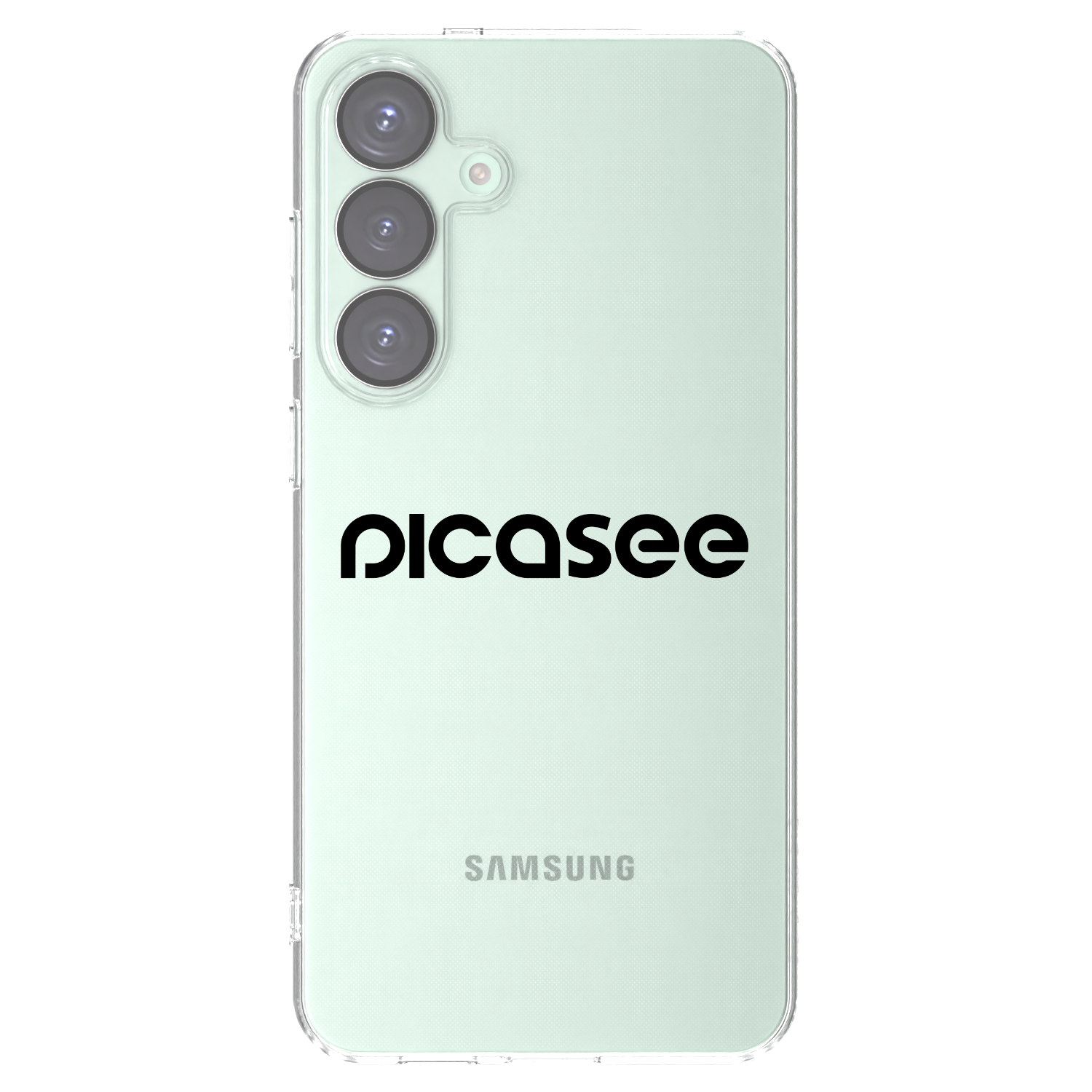 Picasee Samsung Galaxy S25+ 5G Hülle - Transparentes Silikon - Picasee - new logo - black