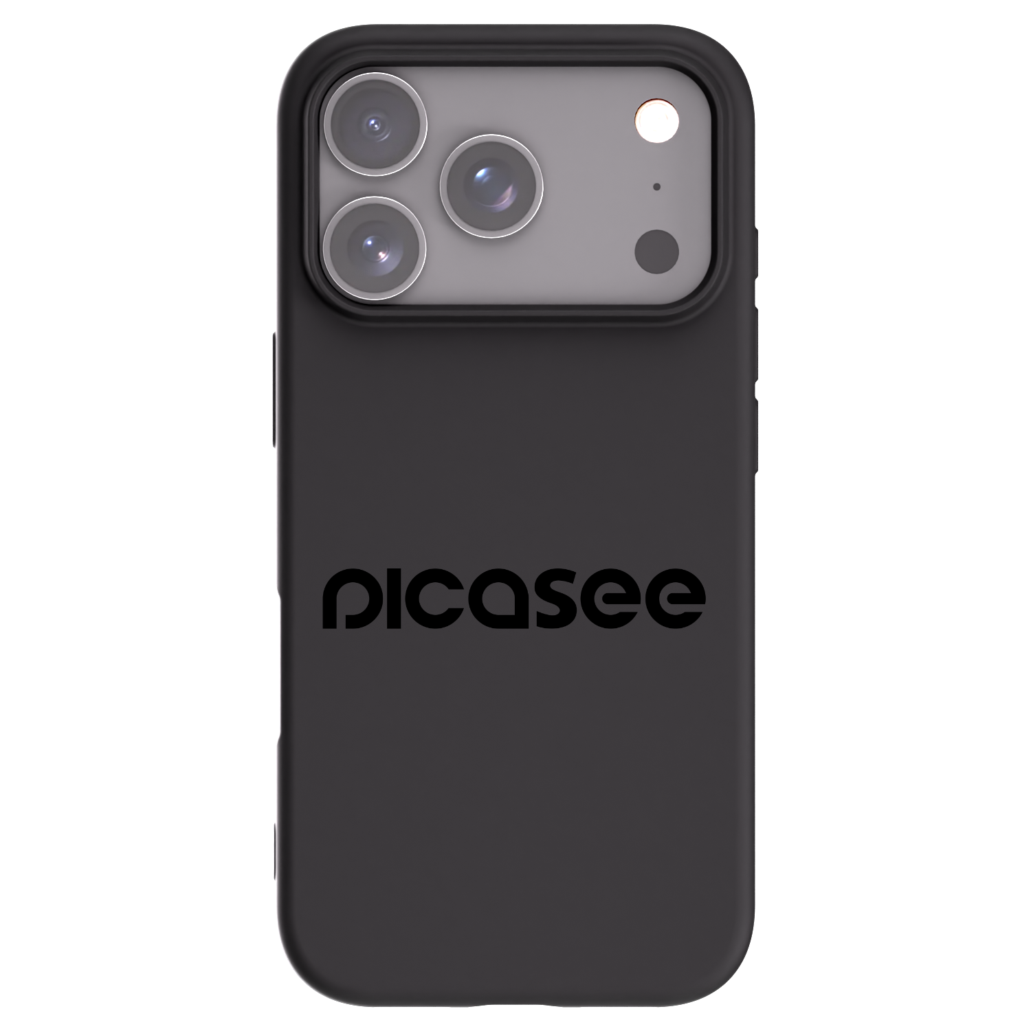 Picasee Apple iPhone 17 Pro Hülle - Schwarzes Silikon - Picasee - new logo - black