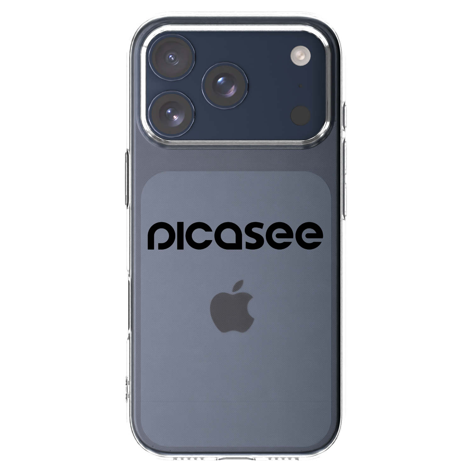 Picasee Apple iPhone 17 Pro Hülle - Transparentes Silikon - Picasee - new logo - black