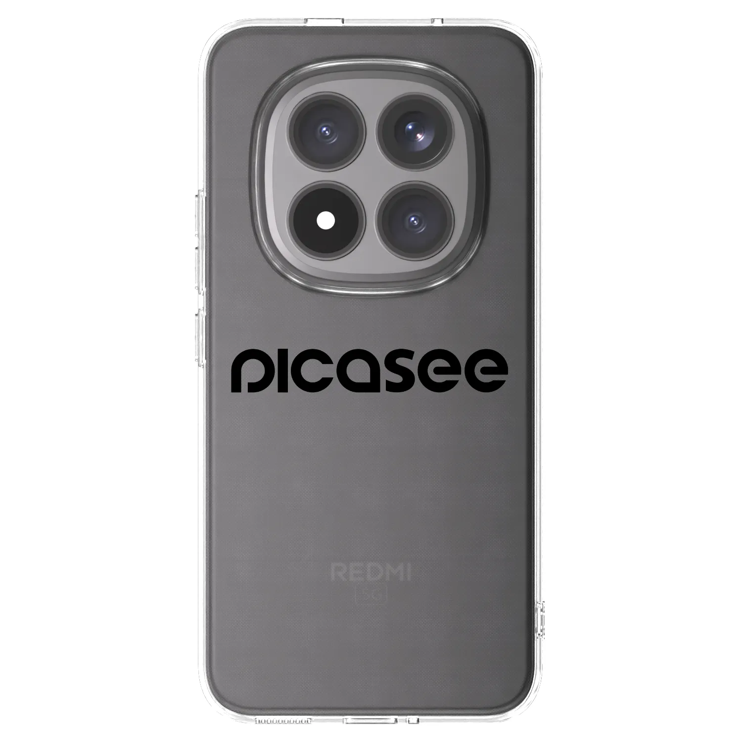 Picasee Xiaomi Redmi Note 15 Pro+ Hülle - Transparentes Silikon - Picasee - new logo - black