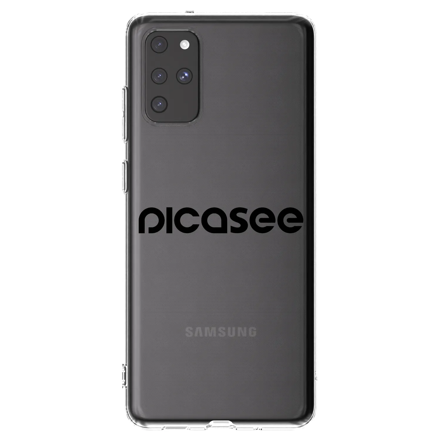 Picasee Samsung Galaxy S20+ G985F Hülle - Transparentes Silikon - Picasee - new logo - black