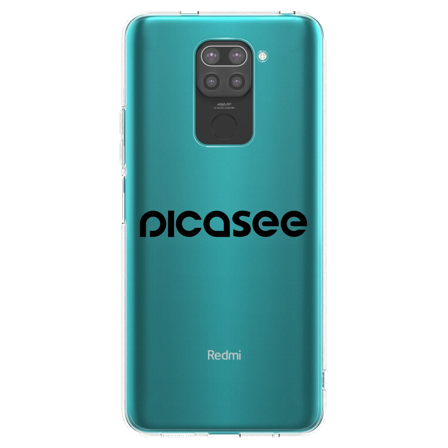 Picasee Xiaomi Redmi Note 9 Hülle - Schwarzes Silikon - Picasee - new logo - black