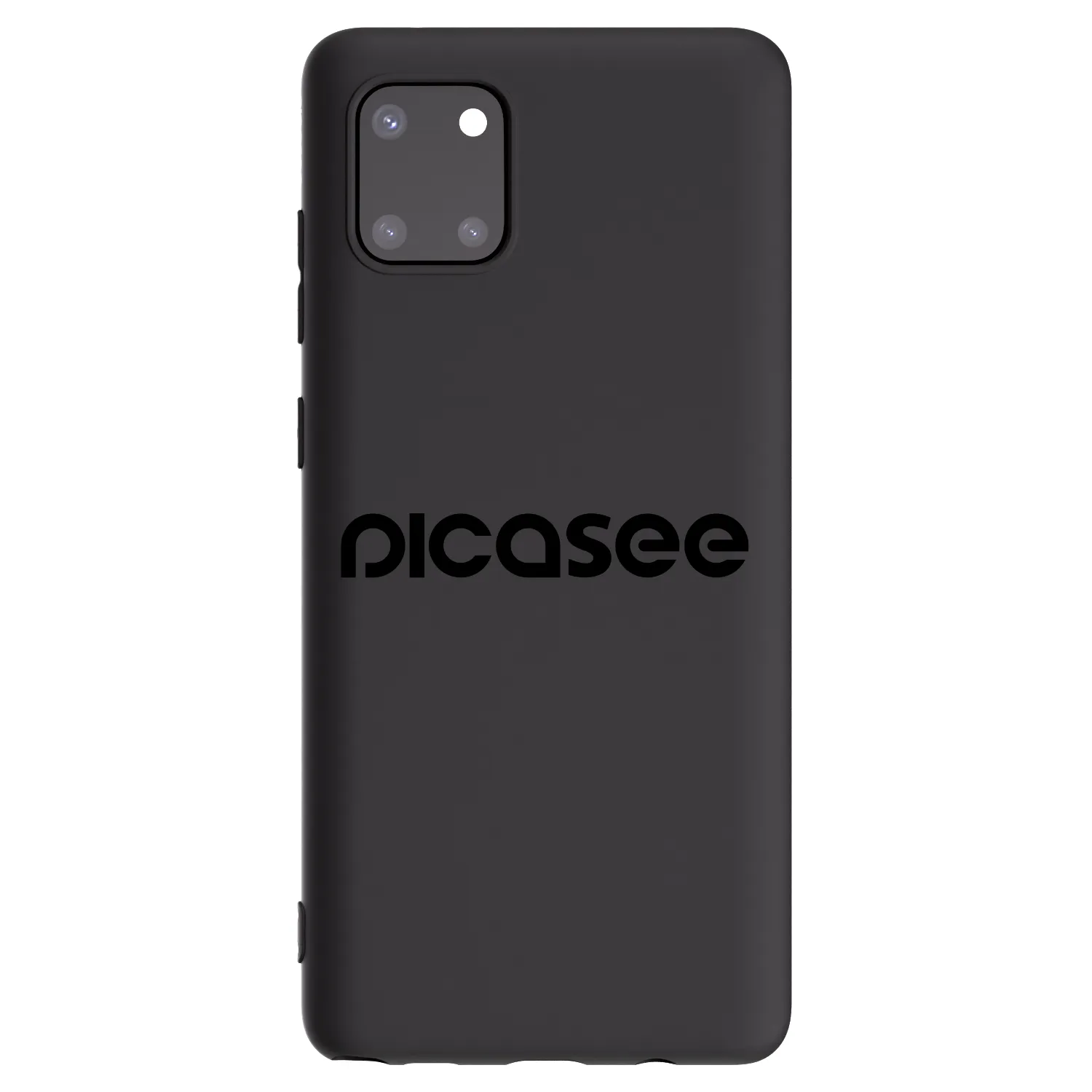 Picasee Samsung Galaxy Note 10 Lite N770F Hülle - Schwarzes Silikon - Picasee - new logo - black