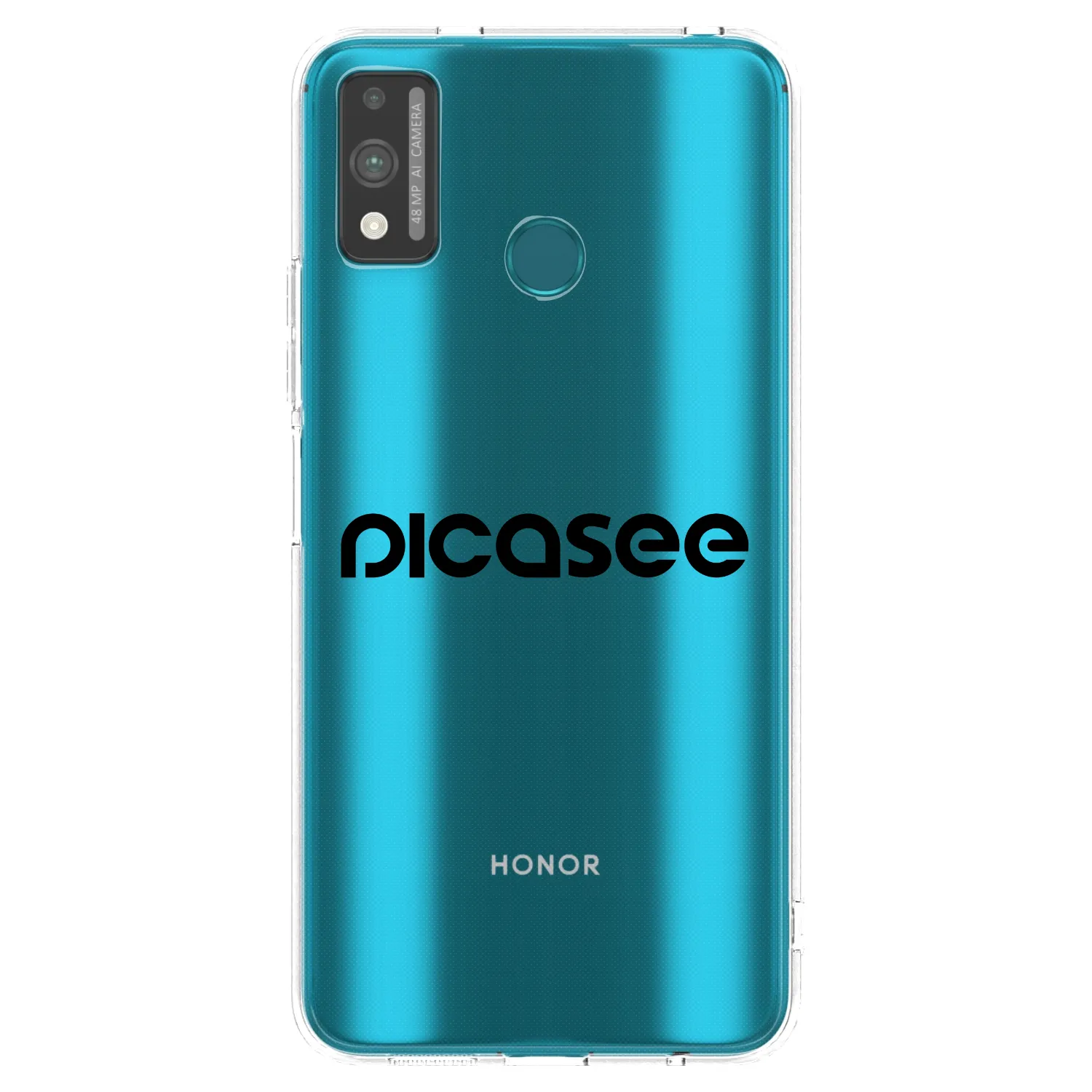 Picasee Honor 9X Lite Hülle - Transparentes Silikon - Picasee - new logo - black