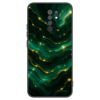 Picasee Xiaomi Redmi 9 Hülle - Schwarzes Silikon - Emerald