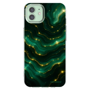 Picasee Apple iPhone 12 Pro Hülle - Transparentes Silikon - Emerald