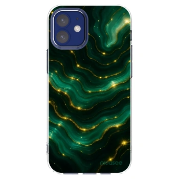 Picasee Apple iPhone 12 mini Hülle - Transparentes Silikon - Emerald