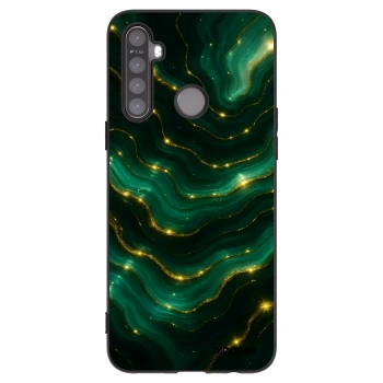 Picasee Realme 6i Hülle - Schwarzes Silikon - Emerald