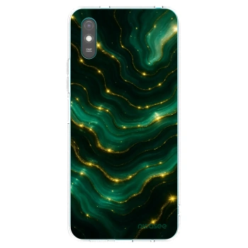 Picasee Xiaomi Redmi 9AT Hülle - Transparentes Silikon - Emerald