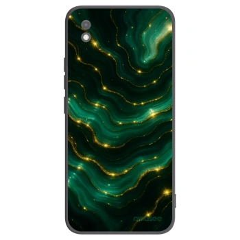 Picasee Xiaomi Redmi 9AT Hülle - Schwarzes Silikon - Emerald