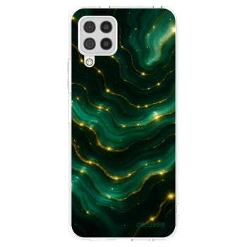 Picasee Samsung Galaxy A22 A225F 4G Hülle - Transparentes Silikon - Emerald