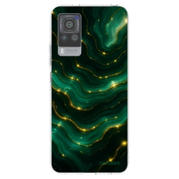 Picasee Vivo X60 Pro 5G Hülle - Transparentes Silikon - Emerald