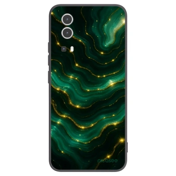 Picasee Vivo Y72 5G Hülle - Schwarzes Silikon - Emerald