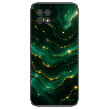 Picasee Realme 8i Hülle - Schwarzes Silikon - Emerald