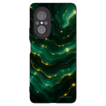 Picasee Huawei Nova 9 SE Hülle - Schwarzes Silikon - Emerald
