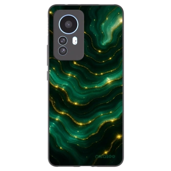 Picasee Xiaomi 12T Pro Hülle - Schwarzes Silikon - Emerald