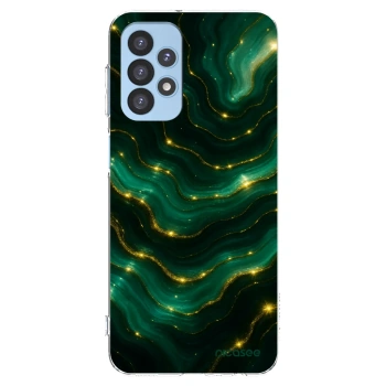 Picasee Samsung Galaxy A23 A235F 4G Hülle - Transparentes Silikon - Emerald
