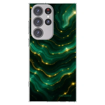 Picasee Samsung Galaxy S23 Ultra 5G Hülle - Transparentes Silikon - Emerald