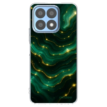 Picasee Honor X8a Hülle - Transparentes Silikon - Emerald