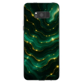 Picasee Samsung Galaxy S8 G950F Hülle - Transparentes Silikon - Emerald