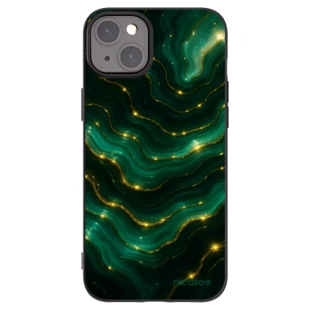 Picasee Apple iPhone 15 Plus Hülle - Schwarzes Silikon - Emerald