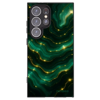 Picasee Samsung Galaxy S24 Ultra S928B 5G Hülle - Schwarzes Silikon - Emerald