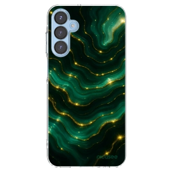 Picasee Samsung Galaxy A15 A156B 5G Hülle - Transparentes Silikon - Emerald