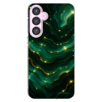 Picasee Samsung Galaxy A55 5G A556B Hülle - Transparentes Silikon - Emerald