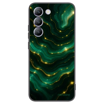 Picasee Vivo V40 SE 5G Hülle - Schwarzes Silikon - Emerald