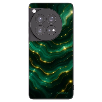 Picasee OnePlus 12 5G Hülle - Schwarzes Silikon - Emerald