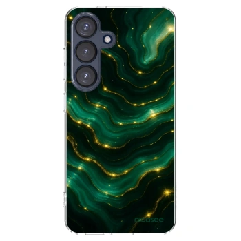 Picasee Samsung Galaxy S25 5G Hülle - Transparentes Silikon - Emerald