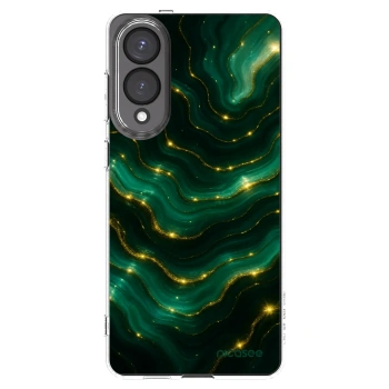 Picasee Samsung Galaxy S25 Edge 5G Hülle - Transparentes Silikon - Emerald