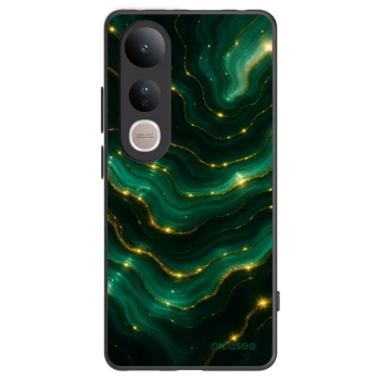 Picasee Vivo V50 Lite 5G Hülle - Schwarzes Silikon - Emerald