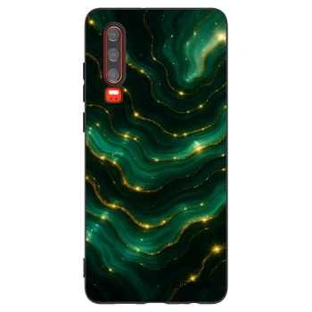 Picasee Huawei P30 Hülle - Schwarzes Silikon - Emerald