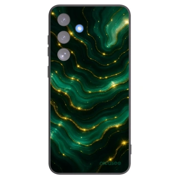 Picasee Samsung Galaxy S25 FE 5G Hülle - Schwarzes Silikon - Emerald