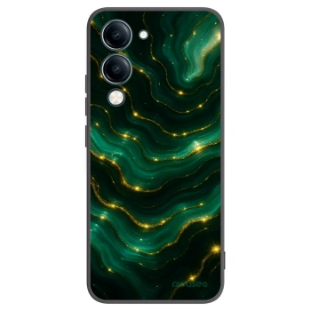 Picasee Vivo Y29s 5G Hülle - Schwarzes Silikon - Emerald