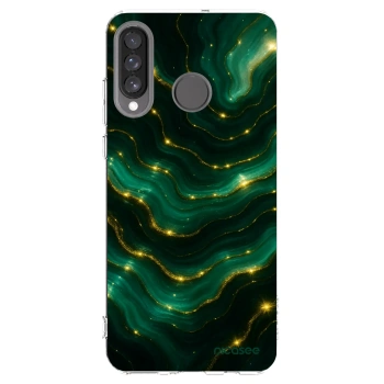 Picasee Huawei P30 Lite Hülle - Transparentes Silikon - Emerald