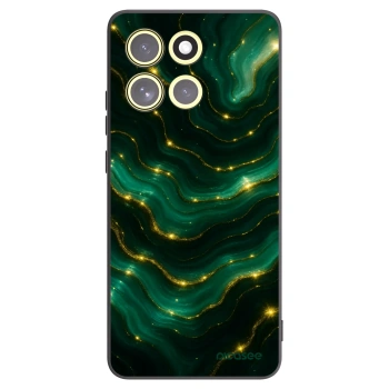 Picasee Motorola Moto G86 Power 5G Hülle - Schwarzes Silikon - Emerald