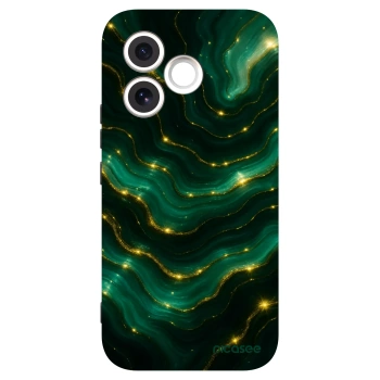 Picasee Honor 600 Lite Hülle - Schwarzes Silikon - Emerald