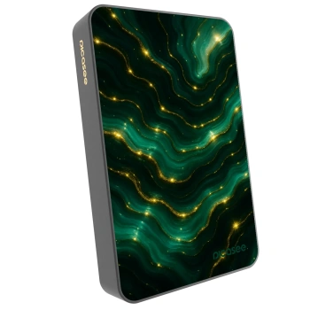 Picasee Powerbank mit MagSafe 10 000 mAh Grau - Emerald