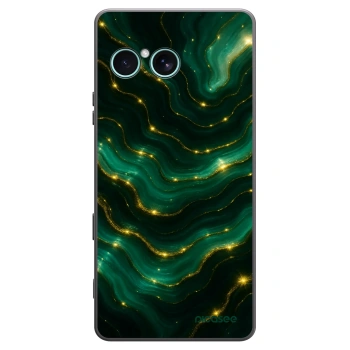 Picasee Sony Xperia 10 VII Hülle - Schwarzes Silikon - Emerald