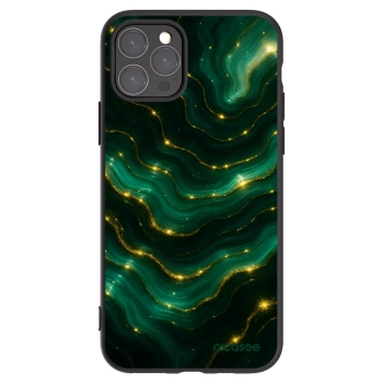 Picasee Apple iPhone 11 Pro Hülle - Schwarzes Silikon - Emerald