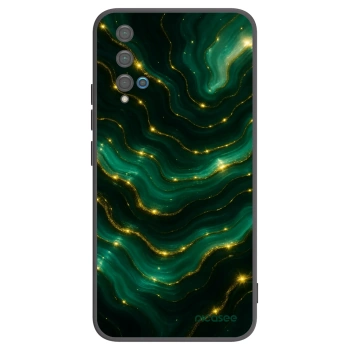 Picasee Huawei Nova 5T Hülle - Schwarzes Silikon - Emerald